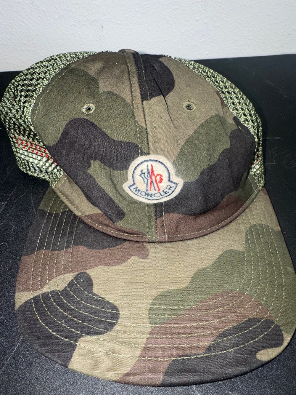 Moncler camouflage baseball snap back